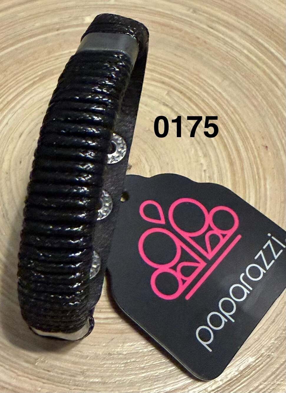 Paparazzi What Happens On The Road Black Leather Urban Snap Bracelet